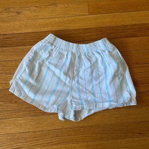 Shorts, Teal & White Striped, Vintage Gap Sport